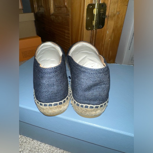 Prada Calzature Donna Espadrilles Denim size 37 BRAND NEW NEVER WORN - Picture 6 of 8